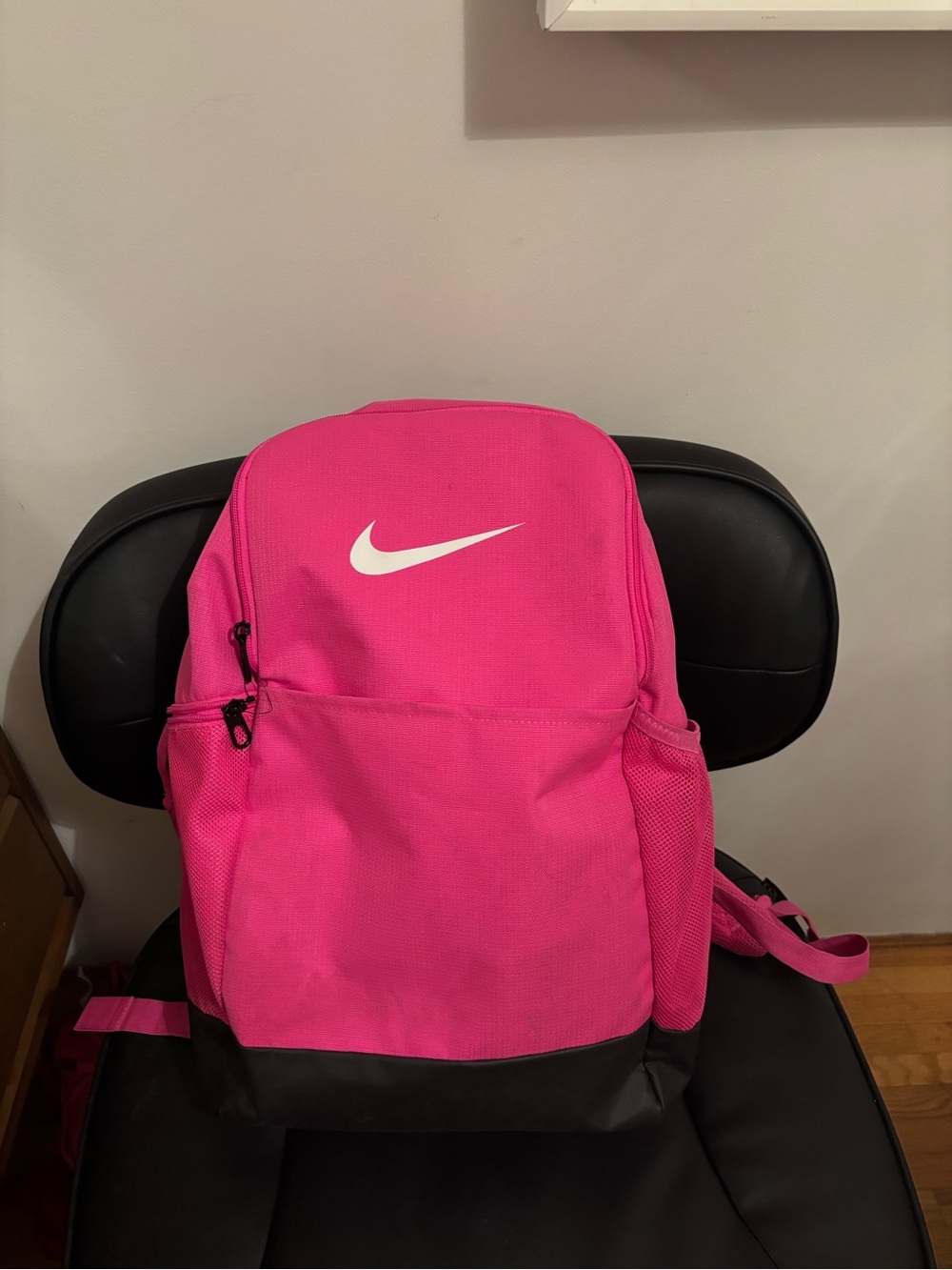 Nike Hot Pink Backpack with White Swoosh